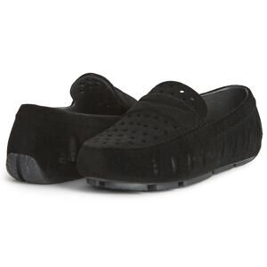 Floafers Kids 4 Black Vegan Suede Prodigy Driver 3.0 Loafer Shoes Slip On OS5-14